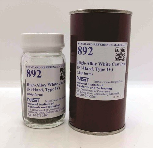 SRM 892  高合金白口鑄鐵(鎳硬，IV型)標(biāo)準(zhǔn)品