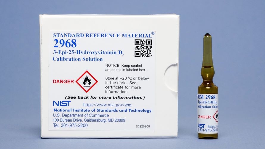 SRM 2968a 3-Epi-25-羥基維生素D3校準(zhǔn)溶液標(biāo)準(zhǔn)品