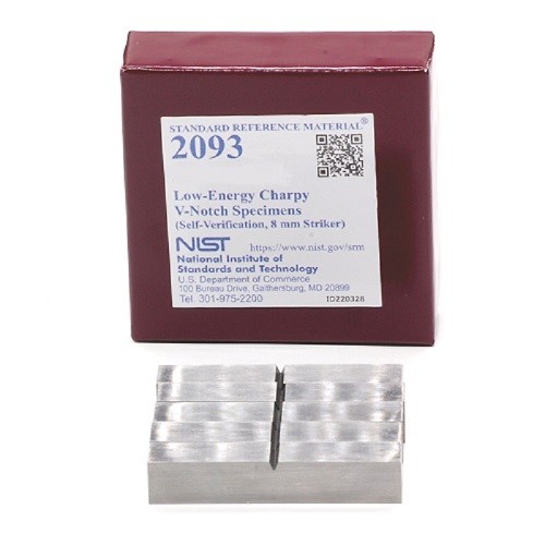 SRM 2093  低能量Charpy V-缺口樣本(自驗證，8毫米射手)
